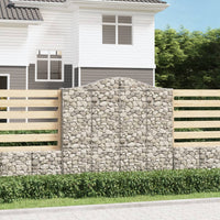 Thumbnail for Gabionen mit Hochbogen 6 Stk. 200x30x180/200cm Verzinktes Eisen