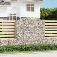 Thumbnail for Gabionen mit Hochbogen 6 Stk. 200x50x200/220cm Verzinktes Eisen