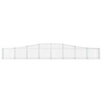 Thumbnail for Gabionen mit Hochbogen 20 Stk. 400x30x40/60 cm Verzinktes Eisen