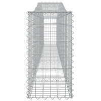Thumbnail for Gabionen mit Hochbogen 9 Stk. 400x30x60/80 cm Verzinktes Eisen
