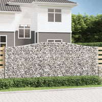 Thumbnail for Gabionen mit Hochbogen 7 Stk. 400x30x160/180cm Verzinktes Eisen