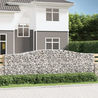 Thumbnail for Gabionen mit Hochbogen 15 Stk 400x50x120/140cm Verzinktes Eisen