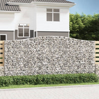 Thumbnail for Gabionen mit Hochbogen 20Stk. 400x50x180/200cm Verzinktes Eisen