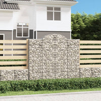 Thumbnail for Gabionen mit Hochbogen 3 Stk. 200x30x180/200cm Verzinktes Eisen