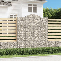 Thumbnail for Gabionen mit Hochbogen 7 Stk. 200x50x220/240cm Verzinktes Eisen