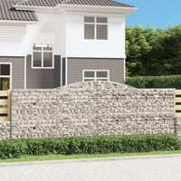 Thumbnail for Gabionen mit Hochbogen 10Stk. 400x30x140/160cm Verzinktes Eisen
