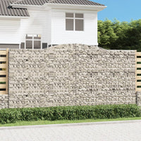 Thumbnail for Gabionen mit Hochbogen 6 Stk. 400x30x200/220cm Verzinktes Eisen