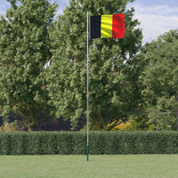 Thumbnail for Belgische Flagge mit Mast 6,23 m Aluminium