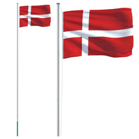 Thumbnail for Flagge Dänemarks mit Mast 6,23 m Aluminium