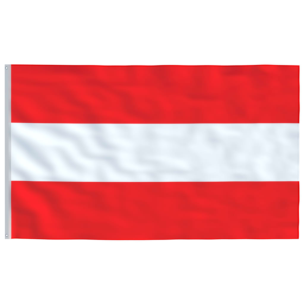 Flagge Österreichs mit Mast 6,23 m Aluminium