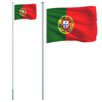 Thumbnail for Flagge Portugals mit Mast 6,23 m Aluminium