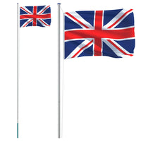 Thumbnail for Flagge Großbritanniens mit Mast 6,23 m Aluminium