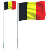 Thumbnail for Flagge Belgiens mit Mast 5,55 m Aluminium