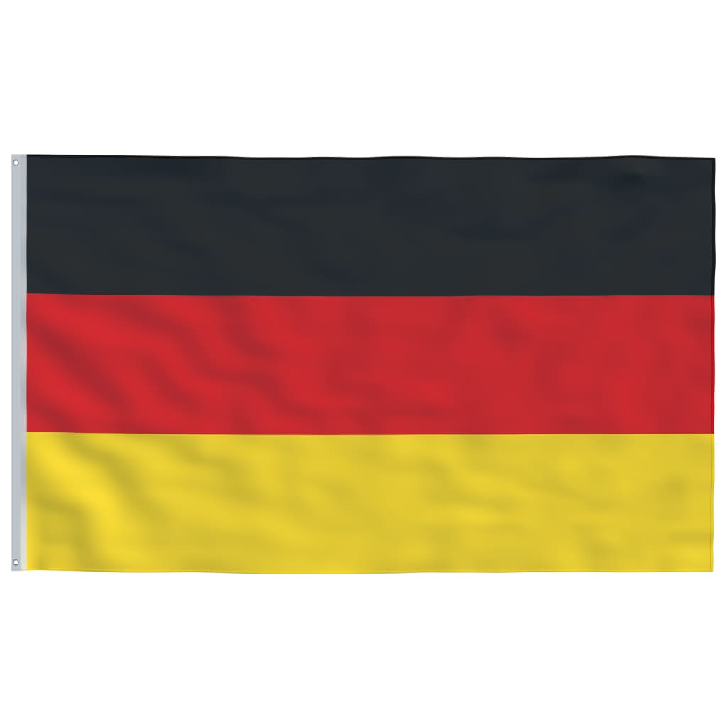 Flagge Deutschlands mit Mast 5,55 m Aluminium