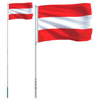 Thumbnail for Flagge Österreichs mit Mast 5,55 m Aluminium