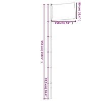 Thumbnail for Flagge Österreichs mit Mast 5,55 m Aluminium