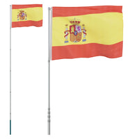 Thumbnail for Flagge Spaniens mit Mast 5,55 m Aluminium