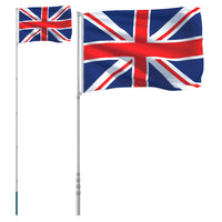 Thumbnail for Flagge Großbritanniens mit Mast 5,55 m Aluminium