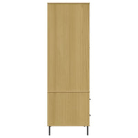 Thumbnail for Kleiderschrank OSLO Metallbeinen Braun 90x55x172,5cm Massivholz