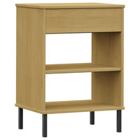 Thumbnail for Konsolenschrank OSLO mit Metallbeinen Braun Massivholz Kiefer