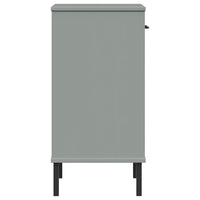 Thumbnail for Konsolenschrank OSLO mit Metallbeinen Grau Massivholz Kiefer
