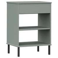 Thumbnail for Konsolenschrank OSLO mit Metallbeinen Grau Massivholz Kiefer