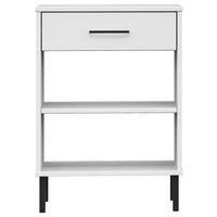 Thumbnail for Konsolenschrank OSLO mit Metallbeinen Weiß Massivholz Kiefer