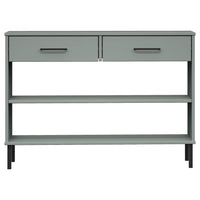 Thumbnail for Konsolenschrank OSLO mit Metallbeinen Grau Massivholz Kiefer