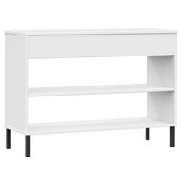 Thumbnail for Konsolenschrank OSLO mit Metallbeinen Weiß Massivholz Kiefer