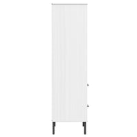 Thumbnail for Bücherregal OSLO mit 2 Schubladen Weiß 60x35x128,5cm Massivholz