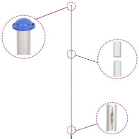 Thumbnail for Fahnenmast Teilbar Silbern 6,23 m Aluminium