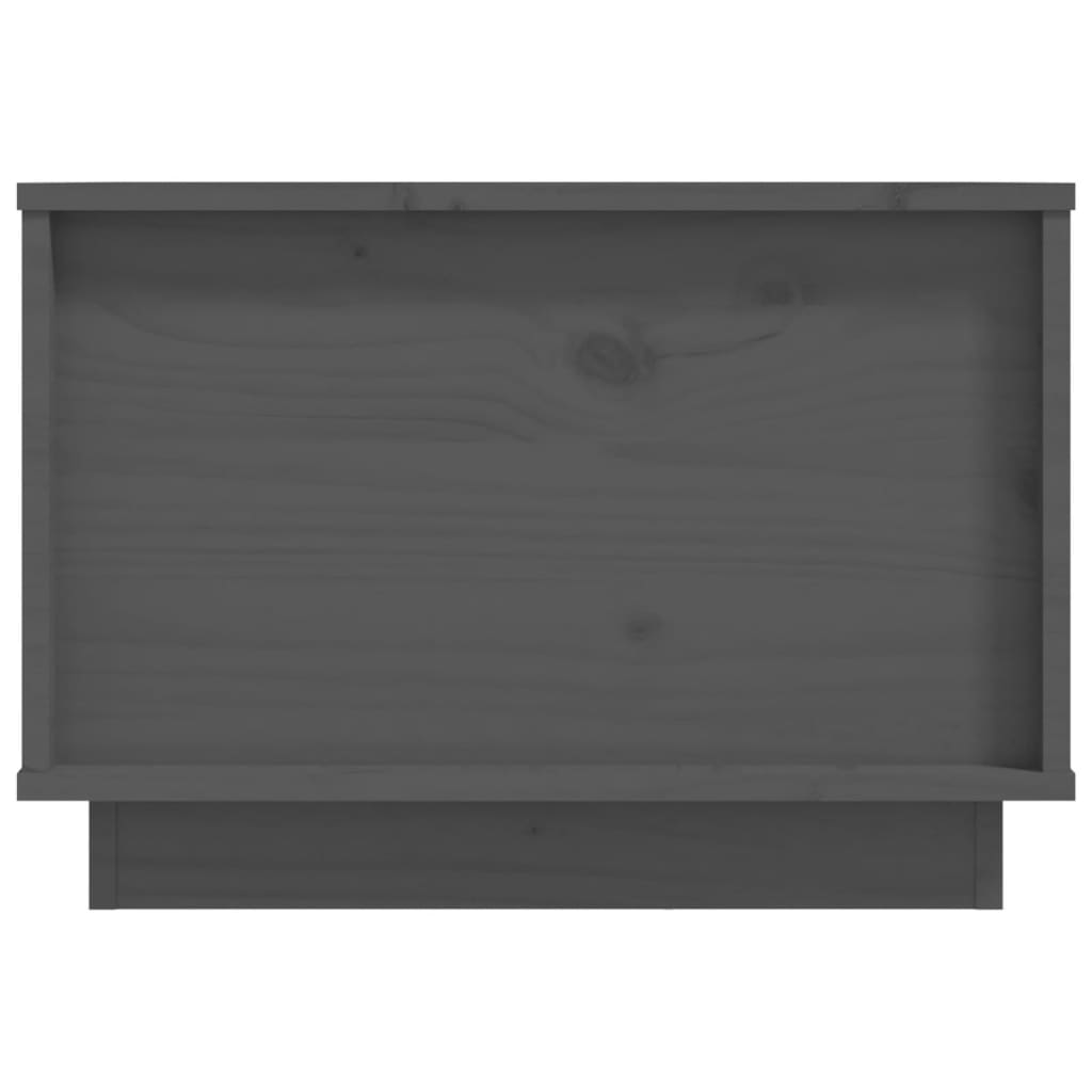 Couchtisch Grau 40x50x35 cm Massivholz Kiefer