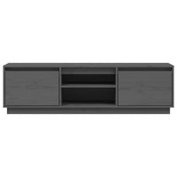 Thumbnail for TV-Schrank Grau 140x35x40 cm Massivholz Kiefer