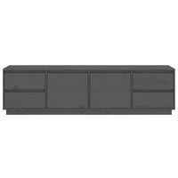 Thumbnail for TV-Schrank Grau 176x37x47,5 cm Massivholz Kiefer