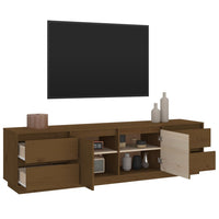 Thumbnail for TV-Schrank Honigbraun 176x37x47,5 cm Massivholz Kiefer