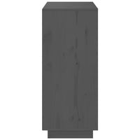Thumbnail for Sideboard Grau 70x34x80 cm Massivholz Kiefer