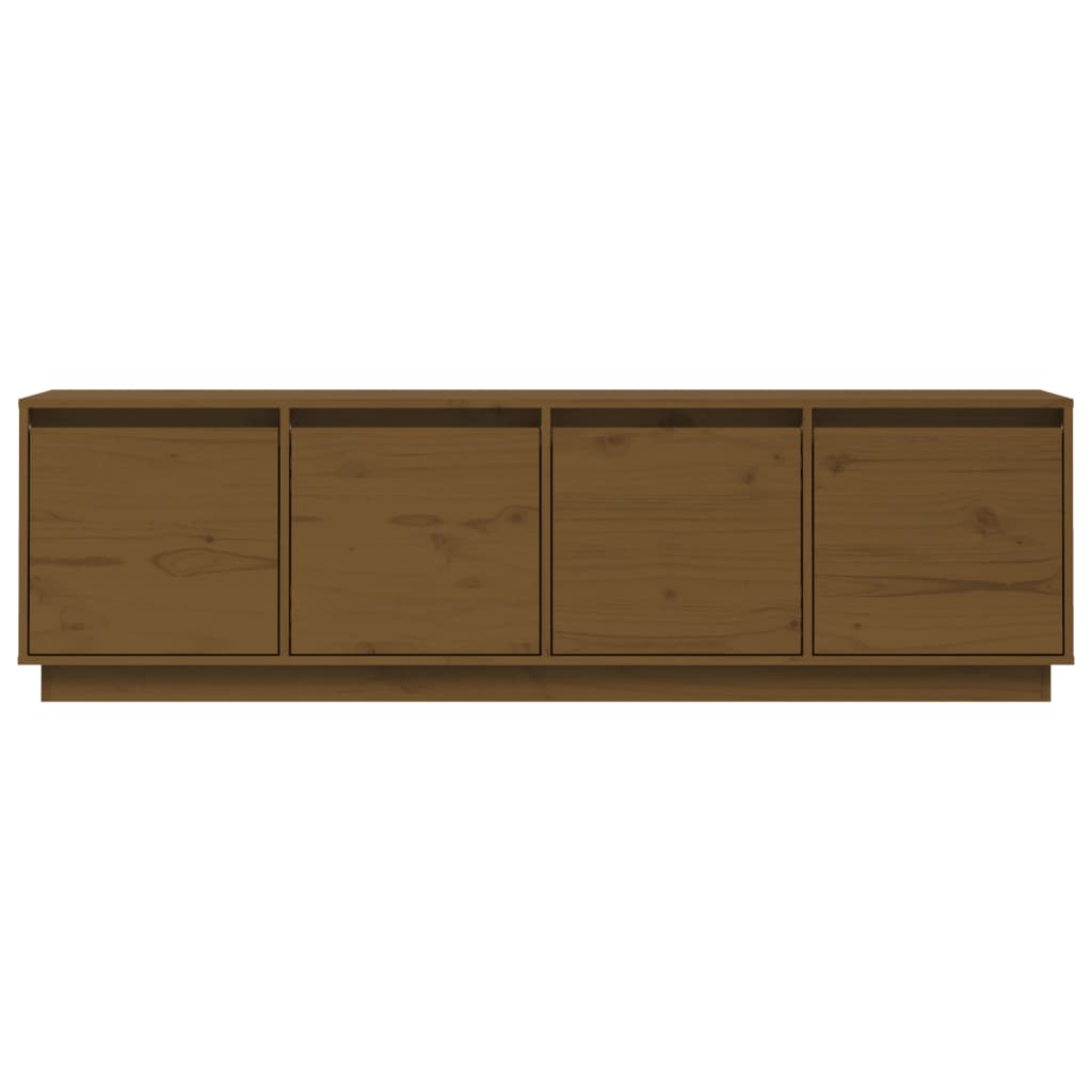 TV-Schrank Honigbraun 156x37x45 cm Massivholz Kiefer