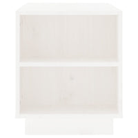 Thumbnail for TV-Schrank Weiß 110x35x40,5 cm Massivholz Kiefer