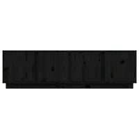 Thumbnail for TV-Schrank Schwarz 140x40x40 cm Massivholz Kiefer
