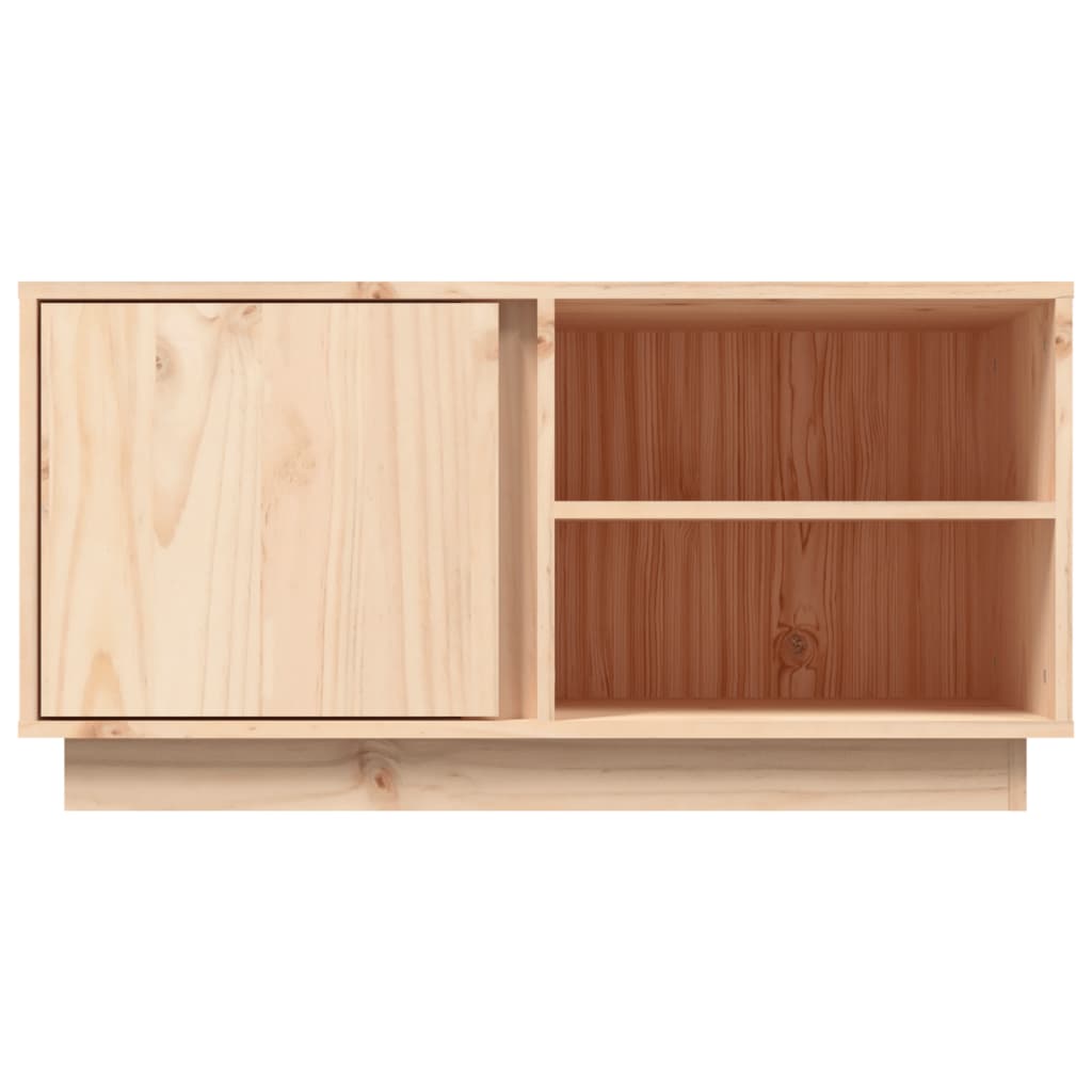 TV-Schrank 80x35x40,5 cm Massivholz Kiefer