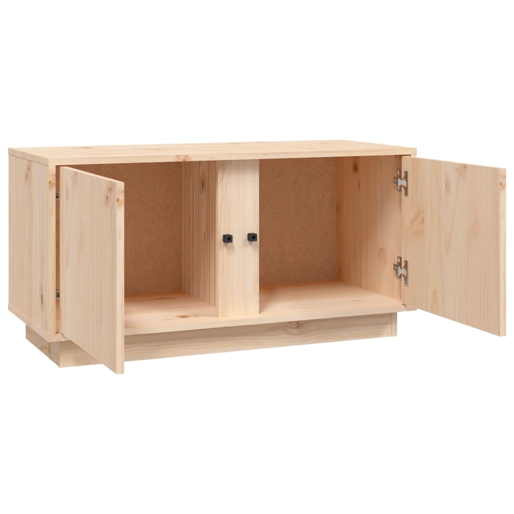TV-Schrank 80x35x40,5 cm Massivholz Kiefer