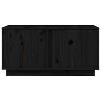 Thumbnail for TV-Schrank Schwarz 80x35x40,5 cm Massivholz Kiefer