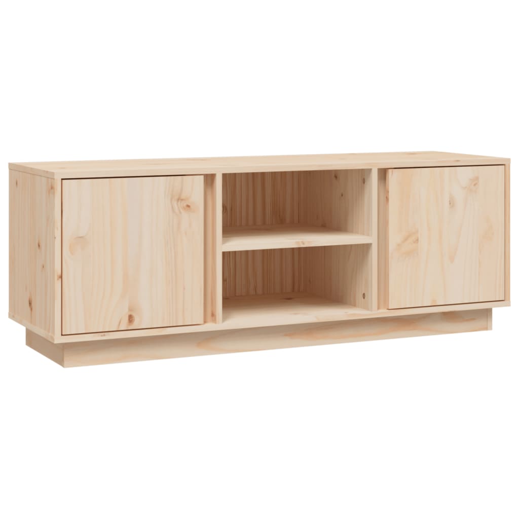 TV-Schrank 110x35x40,5 cm Massivholz Kiefer