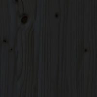 Thumbnail for Schreibtisch Schwarz 110x53x117 cm Massivholz Kiefer