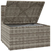 Thumbnail for Garten-Mittelsofa mit Kissen Grau 57x57x56 cm Poly Rattan
