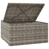 Thumbnail for 4-tlg. Garten-Lounge-Set mit Kissen Grau Poly Rattan