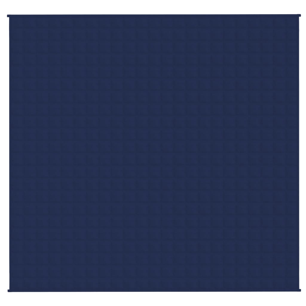 Gewichtsdecke Blau 220x235 cm 15 kg Stoff