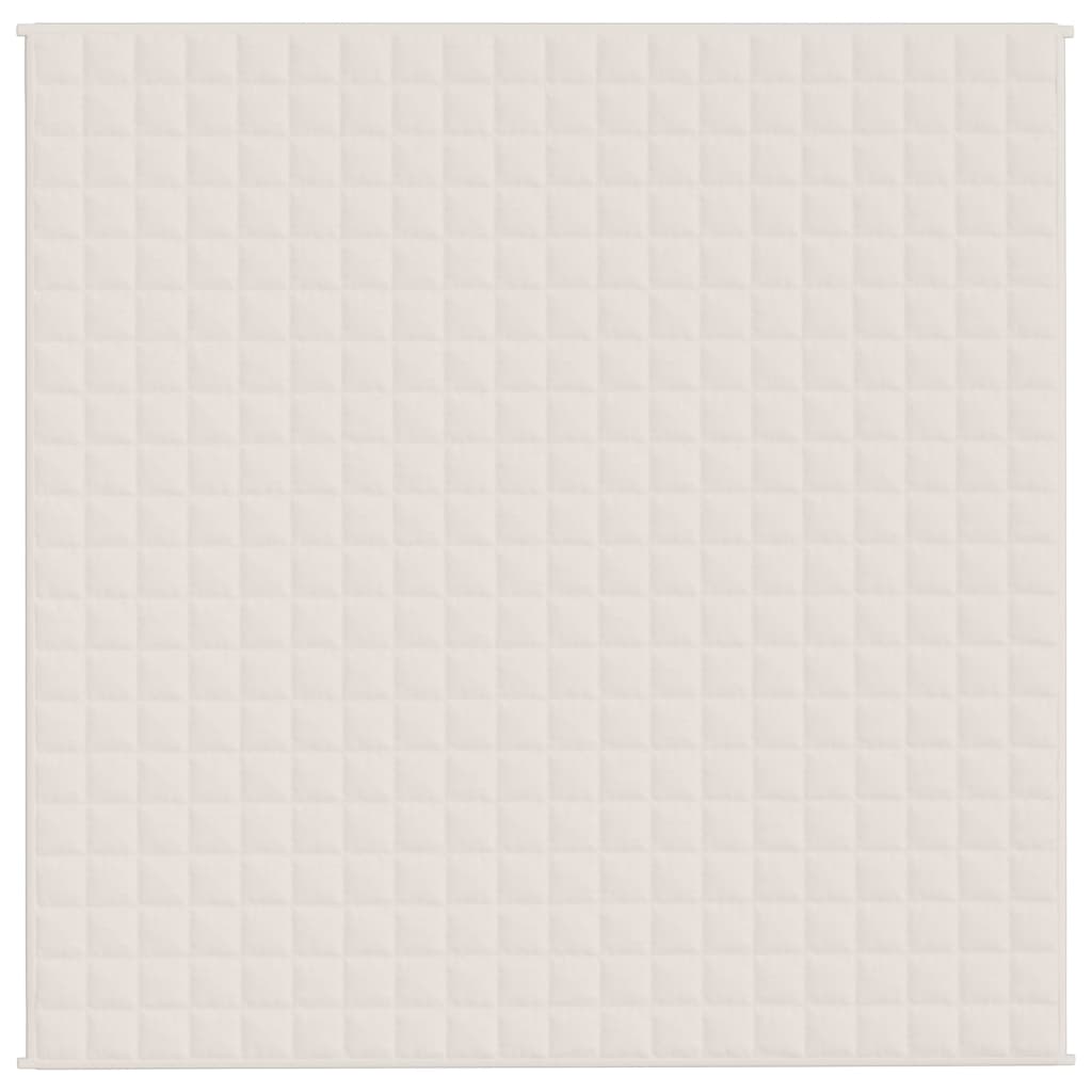 Gewichtsdecke Hellcreme 200x200 cm 13 kg Stoff
