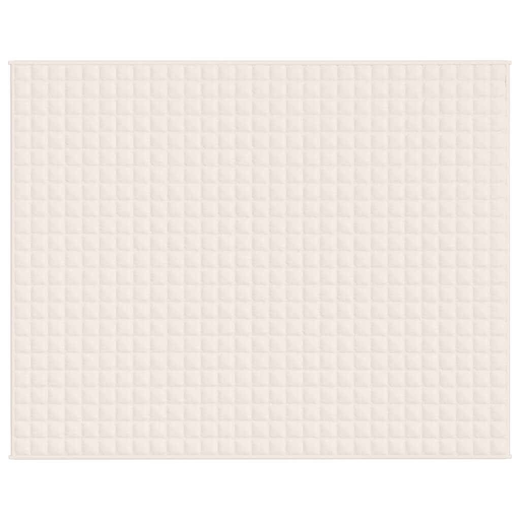 Gewichtsdecke Hellcreme 235x290 cm 11 kg Stoff