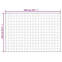 Thumbnail for Gewichtsdecke Grau 138x200 cm 6 kg Stoff